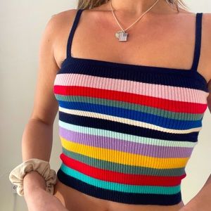 Summer tank top colorful / rainbow design